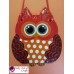 Owl Decor - Owl Wall Hanging - Owl Wall Decor - Red Owl Decor - Red Owl Nursery Decor - Polka Dot Owl - Wall Hanging - Salt Dough Hanger